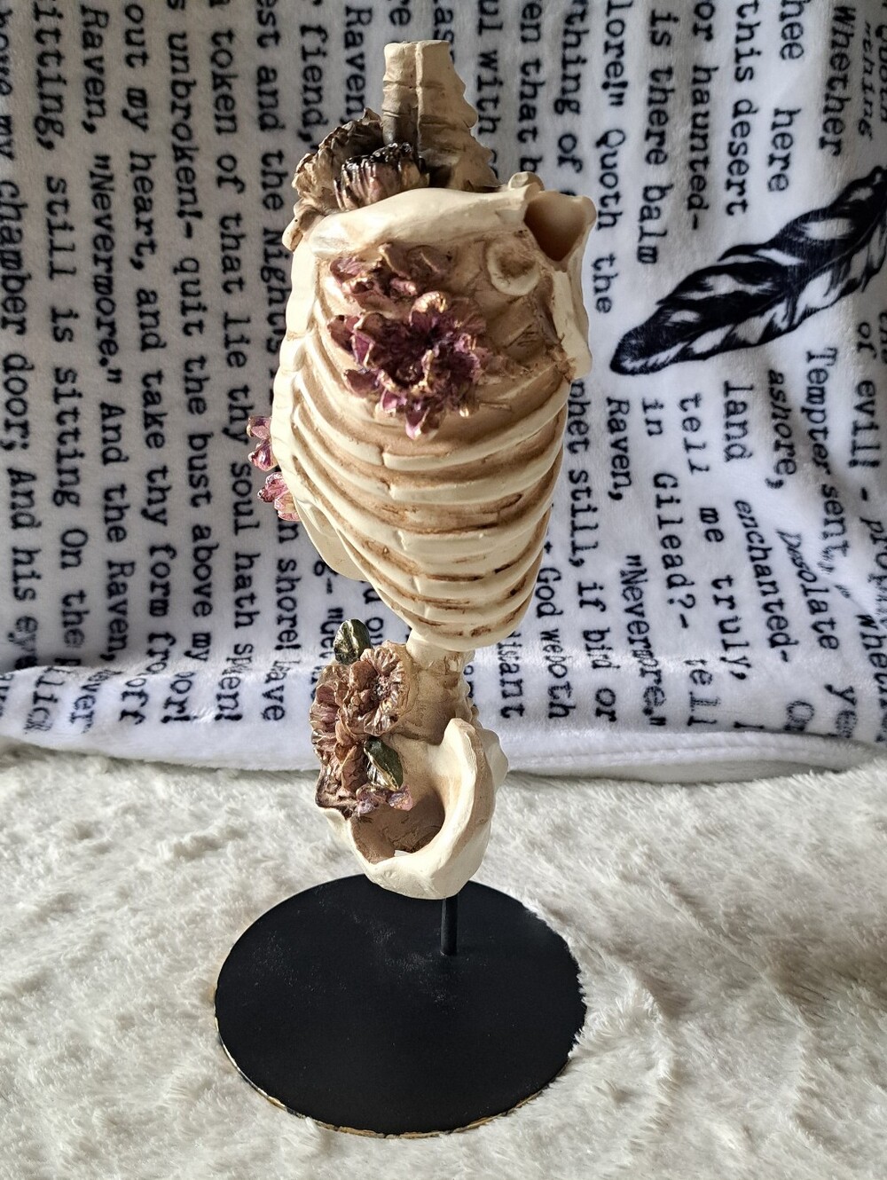 Ashland Floral Ribcage Skeleton Halloween - Picture 4 of 6